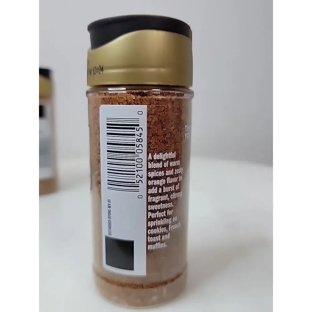 McCormick Finishing Sugar X 3- Spiced Orange, Chocolate Hazelnut, Pumpkin Spice